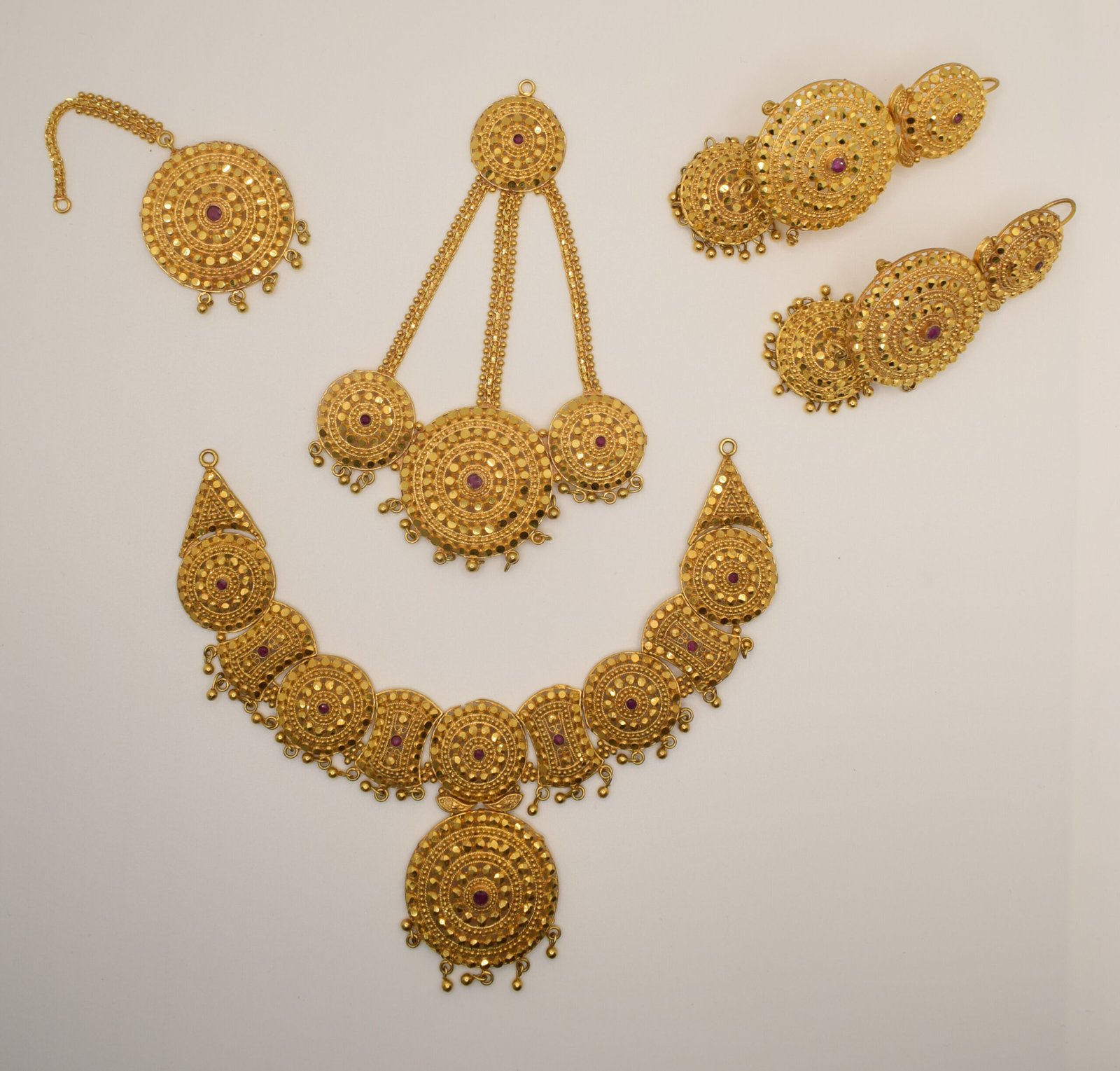 Handcrafted Gold Bridal Jewelry Set – 24K Gold Plated