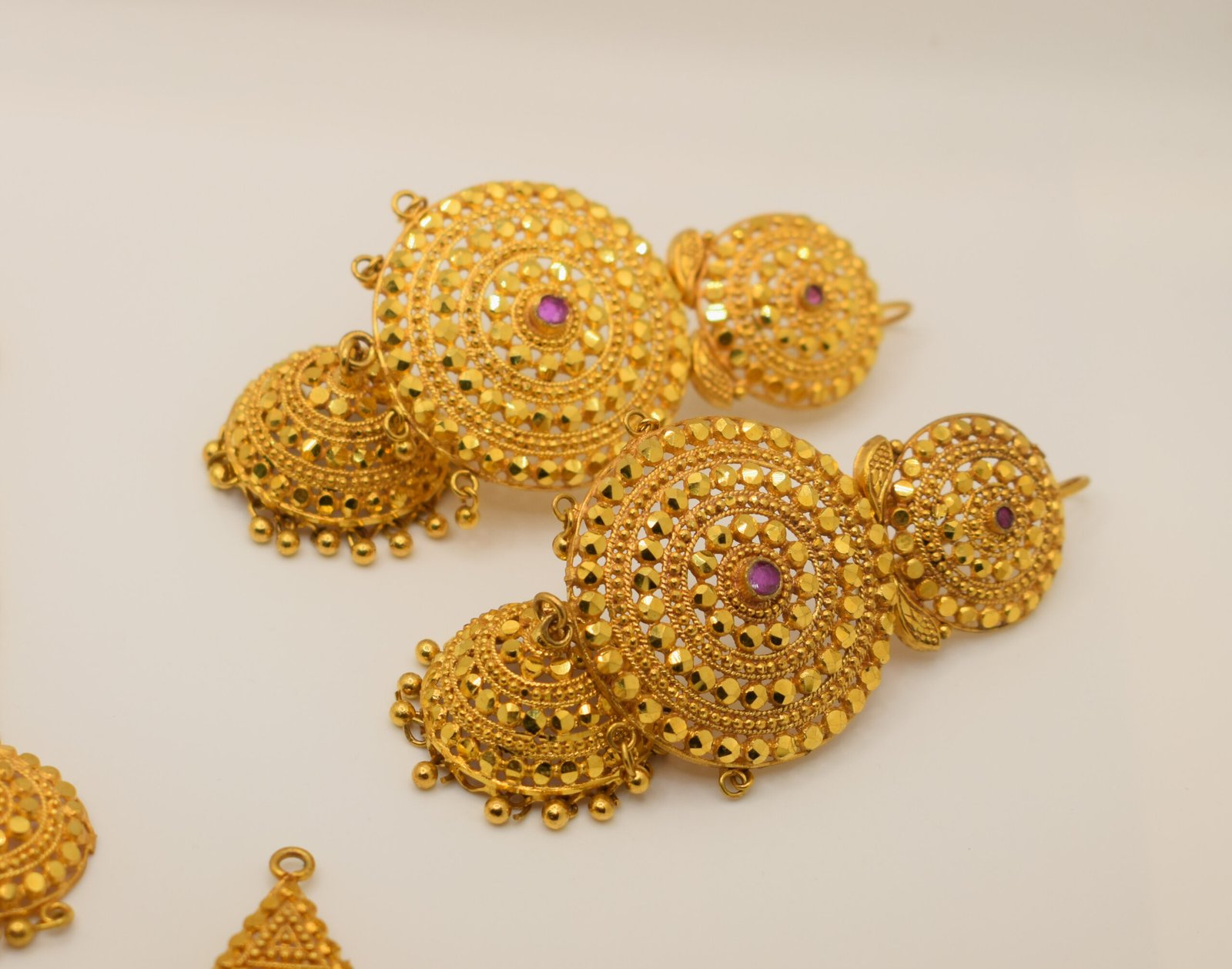 Handcrafted Gold Bridal Jewelry Set – 24K Gold Plated - Image 5
