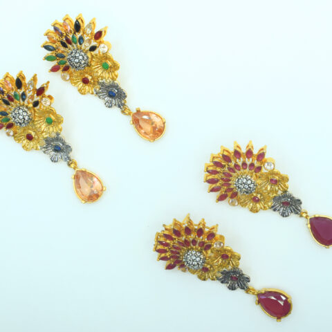 Multicolor Stone Earrings