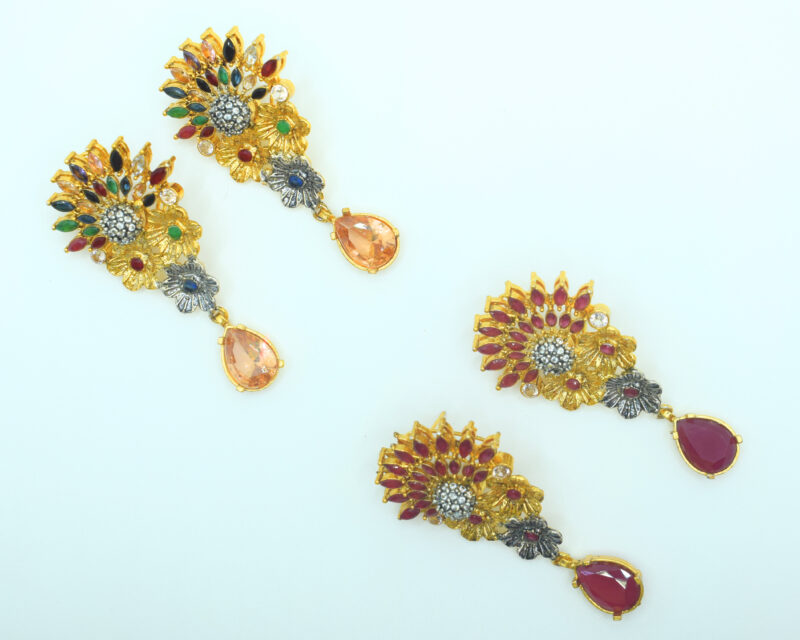 Multicolor Stone Earrings