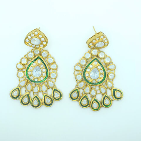 Emerald Zircon Earrings Tika