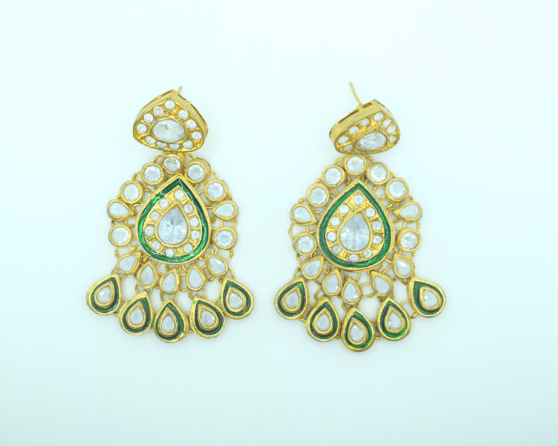 Emerald Zircon Earrings Tika