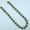 Emerald Square-Motif Long Haar Necklace – 24K Gold Plated
