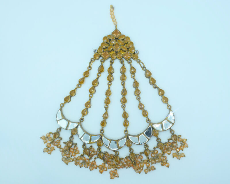 Champagne Zircon Jhumar