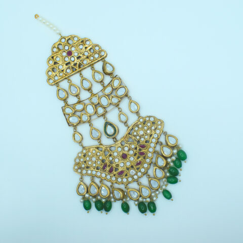 Multicolor Gutka Kundan Jhumar