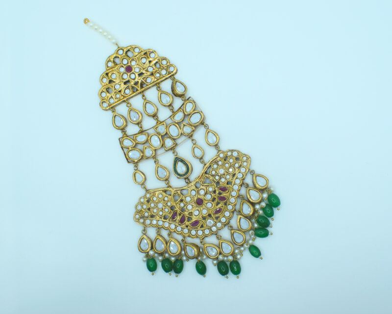 Multicolor Gutka Kundan Jhumar