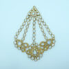 Gold Plated Zircon White Gutka Jhumar
