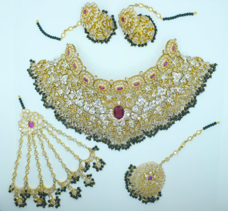 Polki Stone Bridal Jewelry Set