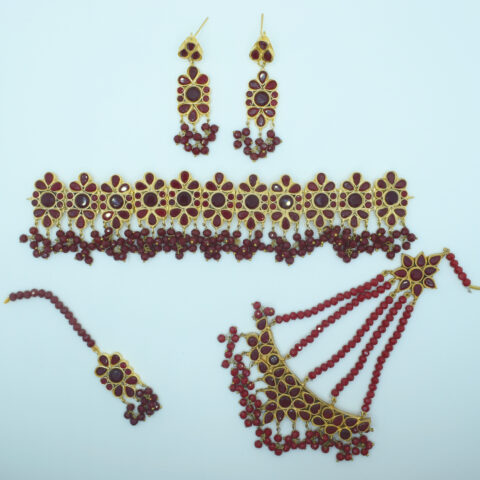 Farshi Ruby 24K Gold Plated Set