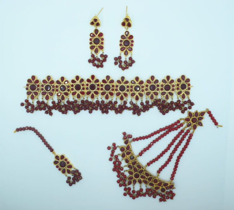 Farshi Ruby 24K Gold Plated Set