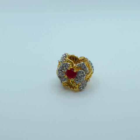 ruby zircon ring
